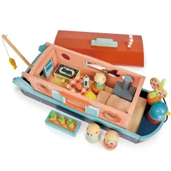 Cottontails Baby Wooden Toys|Wooden Canal Boat Otters