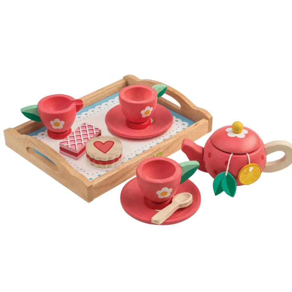 Cottontails Baby Little Kitchen|Wooden Toys|Wooden Tea Tray Set
